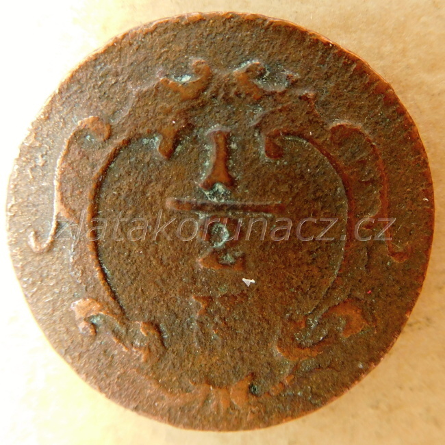 1/2 krejcar b.l.