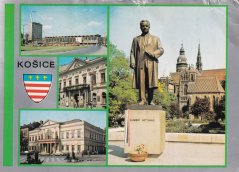 Košice - znak, socha K. Gottwald