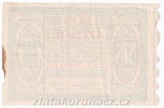 Los - 1 koruna - Národní jednota severočeská v Praze - r.1911