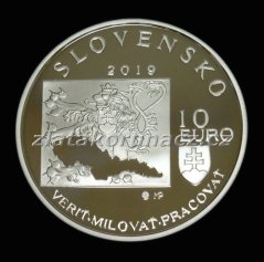 2019 - 10€ - Milan Rastislav Štefánik - 100. výročí úmrtí - Proof