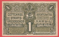 Lotyšsko - 1 Rublis 1919
