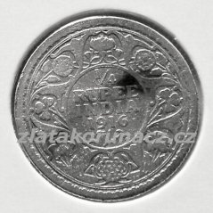 Indie - Britská - 1/4 rupee 1916
