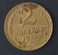 Rusko - 2 kopějka 1940