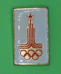 Olympijské hry - Moskva 1980  -znak bílý
