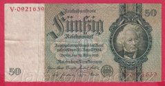 Německo - 50 Reichsmark 30.3.1933 - série V - i - 7 m.č.