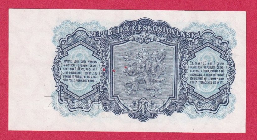 3 Kčs 1953 ZB - ruský číslovač-perf.
