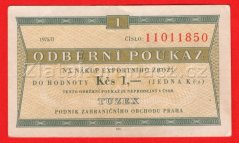1 Tkčs - Tuzexová poukázka 1975/II