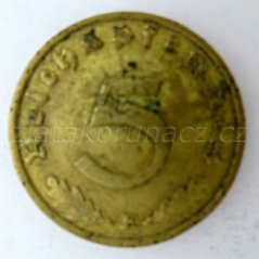 Německo - 5 Reichspfennig 1937 E