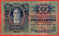 20 K 2.1.1913 kolkovaná I. vydání -č.2209
