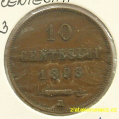 San Marino - 10 centesimi 1893 R