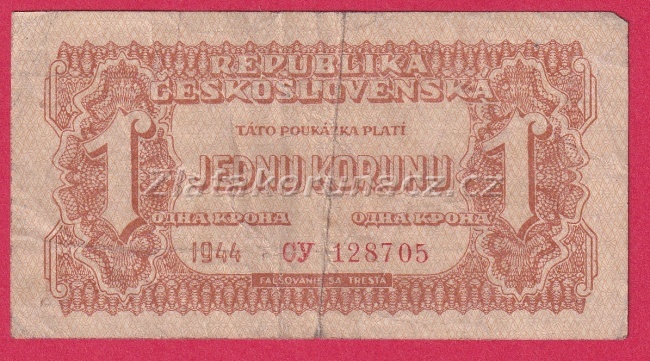 1 koruna 1944 CY