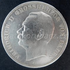 Německo - Baden - 5 marka 1908 G