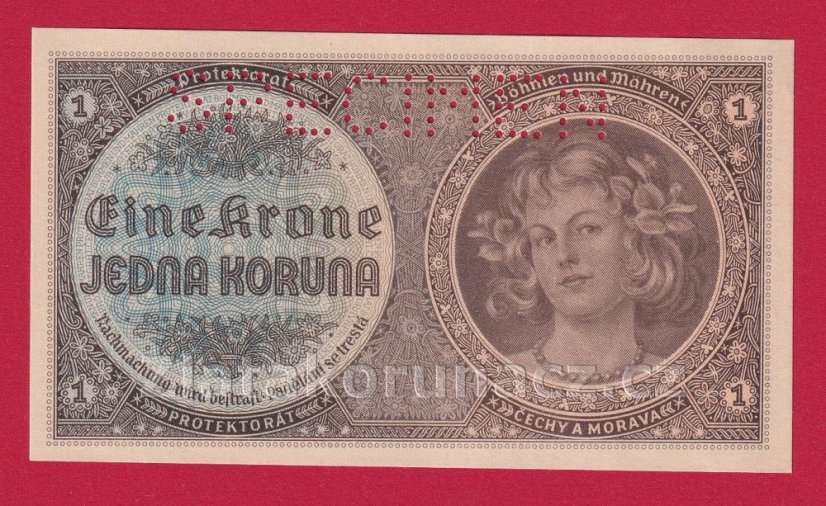 1 koruna 1940 D 055