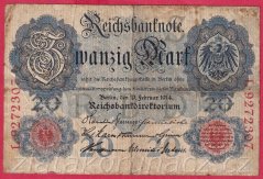 Německo - 20 mark 21.4.1910 - série L