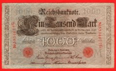Německo - 1000 mark 21.4.1910 - série G-M-červená