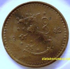 Finsko - 25 penniä 1942 S