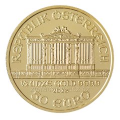 Zlatá mince Rakouska - 1/2 Oz Philharmoniker 2023