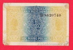 Polsko - 1/2 Marka 1917 General...