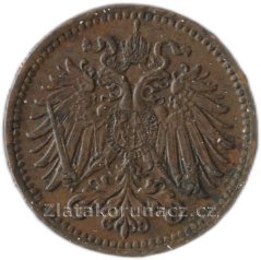 1 haléř F.J.I.-1916 S.Z.