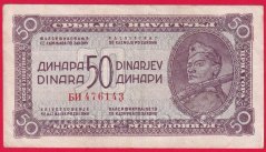 Jugoslávie - 50 Dinara 1944