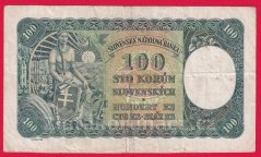 100 Ks 1940 - I. vydání H 8 neperf.