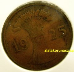 Německo - 1 Reichspfennig 1925 E