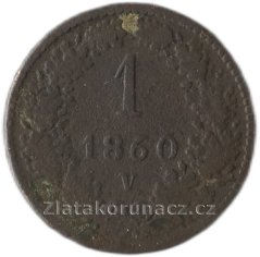 1 krejcar F.J.I.-1860 V