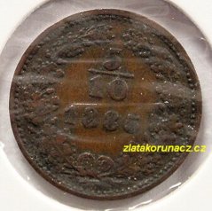 5/10 krejcaru F.J.I.-1885