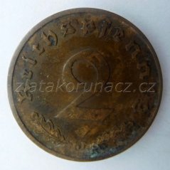 Německo - 2 Reichspfennig 1938 J
