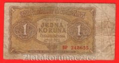 1 Kčs 1953 BP-ruský číslovač