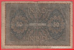 Německo - 50 mark 24.6.1919 - série FIc-pořadí 1