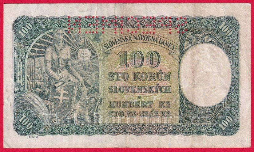 100 Ks 1940 - I. vydání M 3 perf.