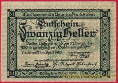 Neumarkt an der Ybbs - 20 haléřů - 1920