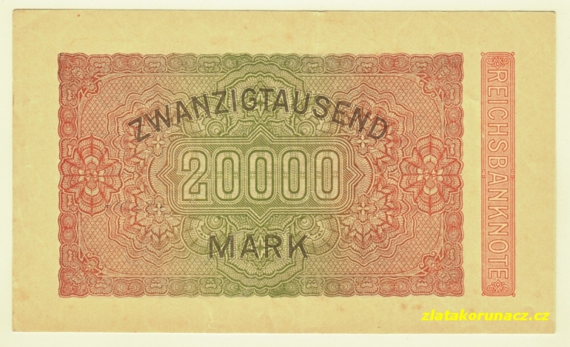 Německo - 20 000 mark 20.2.1923 - série L-PR