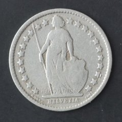 Švýcarsko - 1/2 frank 1909 B
