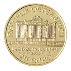 Zlatá mince Rakouska - 1/4 Oz Philharmoniker 2023