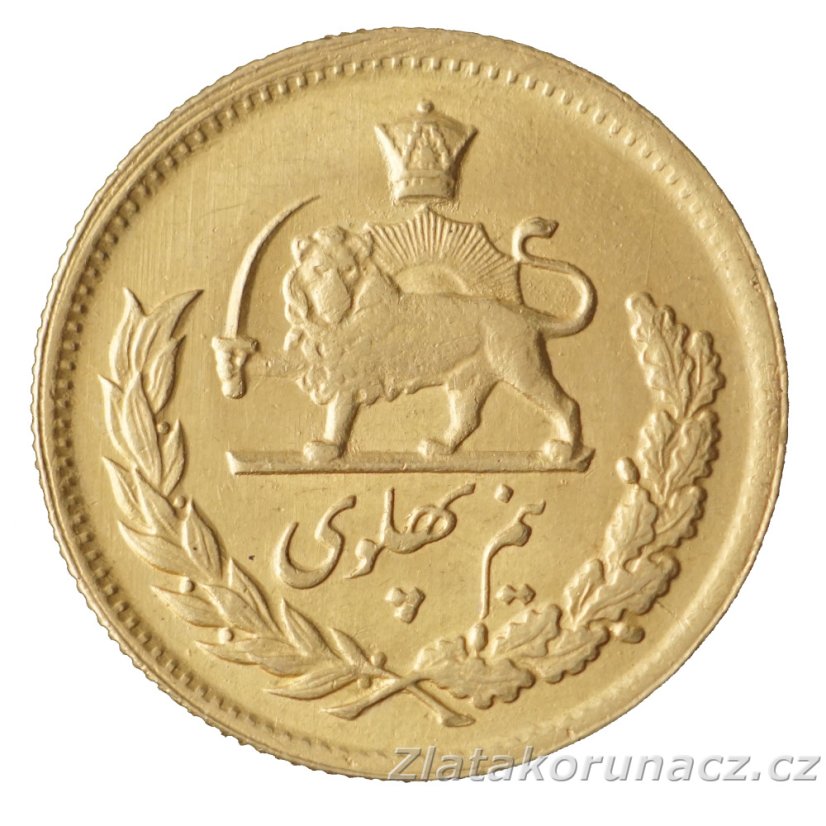 Zlatá mince Iran - 1/2 Pahlaví 1340 (1961)