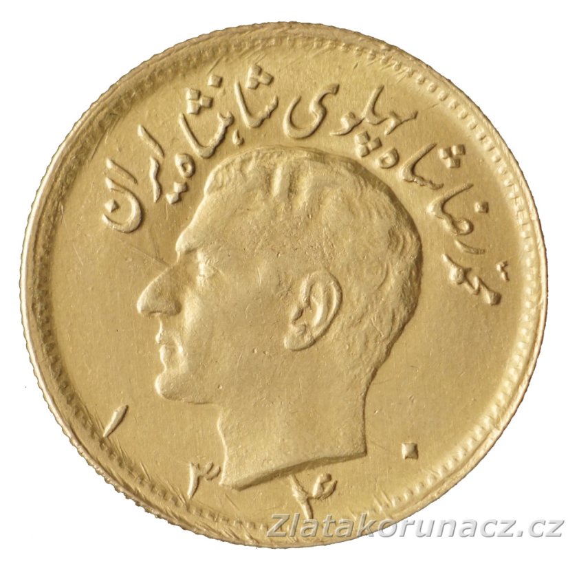 Zlatá mince Iran - 1/2 Pahlaví 1340 (1961)
