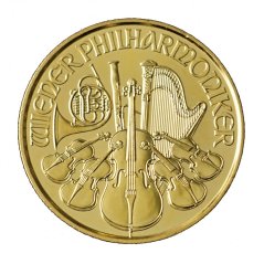 Zlatá mince Rakouska - 1/10 Oz Philharmoniker 2021