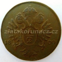 1/2 krejcar 1800 A