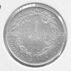 Belgie - 1 frank 1910 Belges