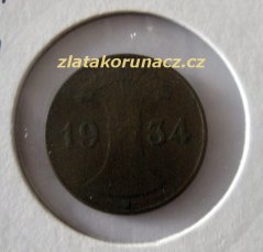Německo - 1 Reichspfennig 1934 J