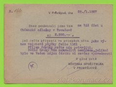Městská spořitelna v Prostějově