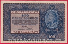 Polsko - 100 Marek 1919 - Série I., 1 písmeno