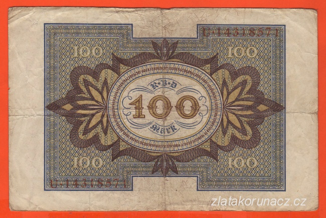 Německo - 100 Mark 1.11.1920 - série U-Q