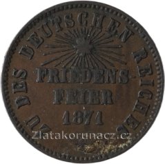 Baden - 1 Krejcar 1871 varianta 2