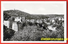 Karlovy Vary - Celkový pohled, les