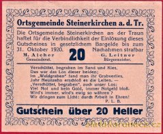 Steinerkirchen - 20 haléřů - 1920