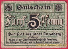 Annaberg - 5 pfennig - B