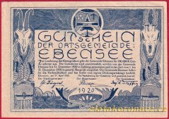 Ebensee - 50 haléřů - 1920